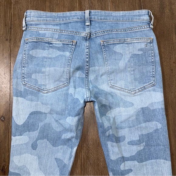 Rag & Bone CateMid Rise Faded Camo Cigarette Ankle Skinny Jeans blue - Picture 10 of 12
